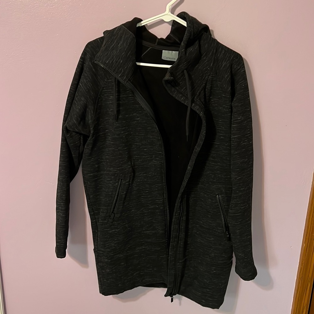Athleta Stronger Longer Fleece Hooded Sweatshirt
